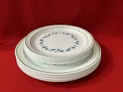 Corning Corelle Forget Me Not Plate Set Of 12, (A1470) Made In USA