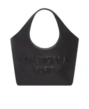 Balenciaga Logo Debossed Loop Handle Tote Bag One size black