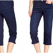 SPANX Casual Capri Dark Blue High Rise Jeans Women's Size 30 NWT