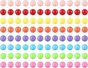 Laviesto 12mm Game Replacement Marbles Balls,96pcs Solid Color Acrylic Game Balls for Chinese Checkers,Board Game,Rainbow Bead Game,Color Sorting Toy,Marble Games (8 Colors)