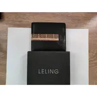 在飛比找蝦皮購物優惠-LELING真蛇皮皮夾 (短夾)