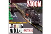 Electric Large Classic Train Set Rail Track Carriages Kids Vehicle Toy Gift