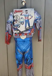 CAPTAIN AMERICA Marvel Avengers Jazwares Child Costume Size Small (4-7) New NWT