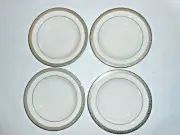 Lot of 4 Macy's Royal Gallery PLATINUM BUFFET Platinum Encrusted Band, Bowl 9"