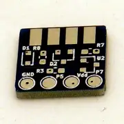 PCB SMD SOP8 SO8 SOIC8 Attiny85 DB9 D-Sub 9 RS232 Serial interface sensor board