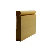 EWBB25 Beaded 3-1/2" Baseboard Moulding Trim, 11/16" x 3-1/2" Unfinished Solid H