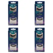 4x Eylure London Lash & Stash Vegan Faux Mink Party Ready False Lashes Set