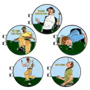 Novelty funny Golf Ball Markers and Hat Clip Glove Hat Clip Golf Bag Clip