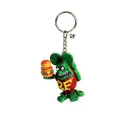Mooneyes Rat Fink " burger " rubber key ring hot rod rockabilly Ed Roth