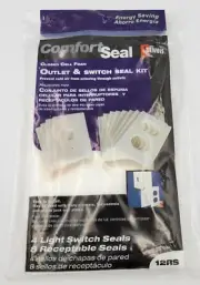 New RCR Dennis Comfort Seal Outlet & Switch Seal Kit 12RS Energy Saving Kt