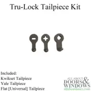 Amesbury Truth Tru Lock Deadbolt Tailpiece Kit 3 Tail Pieces For Kwikset or Yale