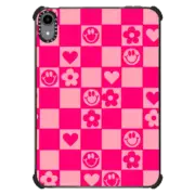 iPad mini (6th gen) iPad Impact Case Retro Daisy Grid