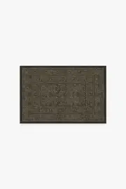 60' x 90' | Machine Washable Runner Rug | Kid & Pet Friendly | Indoor Rug | Bluebell Soft Black Rug by Morris & Co. | Ruggable