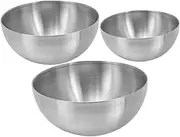 TOYZFRIENDY 3Pcs Stainless Steel Mixing Bowls Versatile Food Storage Containers for Salad Noodles and More for Kitchen Use and Entertaining