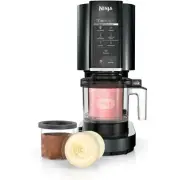 Ninja CREAMi 7-in-1 Ice Cream, Sorbet, Milkshake Maker with 3 CREAMi Pints Black