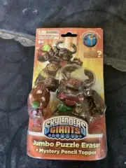 Skylanders Giants Jumbo Puzzle Eraser + Mystery Pencil Topper 2012 NEW!!!