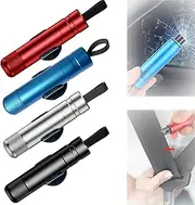 SafeHammer - Safe Hammer Glass Breaker,Hammerdex Car Safety Tool,Safe Hammer Glass Breaker,Seat Belt Cutter Emergency Escape Tool (Blue*2)