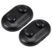Inline Foot Pedal Push Lamp Switch,2Buttons Light Foot Control ON-Off Black 2Pcs