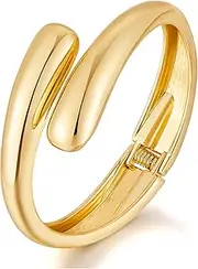 LILIE&WHITE Damen Gold Armreif Armband– Hypoallergen, Verblasst Nicht, Elegantes Design – Stilvolles Armband für Modebewusste Frauen – Geschenkidee für Besondere Anlässe