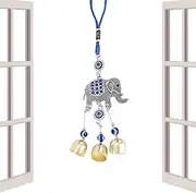 Wind Chimes for Car Hangable Ornaments - Devil Blue Eyes Car Pendant | Blue Evil Eye Amulet Wind Chimes Outdoor Hangable Decor for Home, Balcony, Patio, Garden | Mobile Evil Eye Blessing Windcatcher