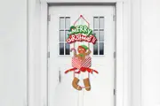Christmas Door Hanger Pendants Decor for Party New Year Garden Home Christmas-Candy cane
