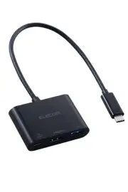 ELECOM USB-C Hub Docking Station 3in1 PD100W USB-A (7.5W supply, compatible with