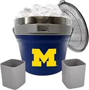 The Memory Company 7.2L Double Wall, Vacuum Insulated Ice/Beverage Bucket, University of Michigan