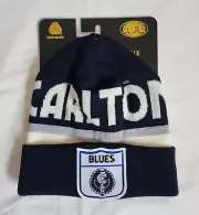 Carlton Blues AFL Adults Merino Wool Retro Heritage Throwback Beanie New