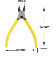 6-Inch Diagonal Cutting Pliers,Precision Wire Cutter Anti-slip for Cutting Rebar