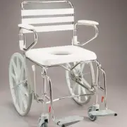 Mobile Shower Commode - Self Propelled Wide