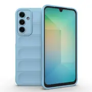 For Samsung Galaxy A16 5G & 4G Case, Wavy Flannel Shield Cover, Light Blue