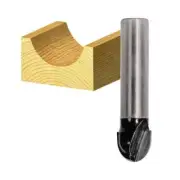 Carbitool T416 12.7mm 1/4 Shank 2 Flute TCT Core Box Bit
