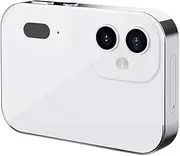 Aswalling 4K CCD Digital Camera 64MP Digital Flash Video Camera with Touch Screen 16X Digital Zoom IR Night Vision Camera White