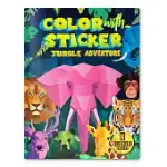 COLOR WITH STICKER: JUNGLE ADVENTURE