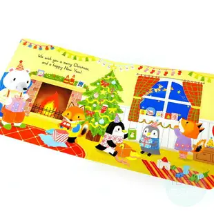 We Wish You A Merry Christmas | Sing along with me | 外文 | 繪本 | 童謠 | QR Code | Nosy Crow | 推拉轉 | 黃郁軒(小小)作品 | 小手肌肉訓練 | 創造力