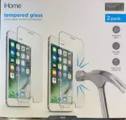 2 Pack Screen Protector Tempered Glass iPhone 6 6S Plus 7 Plus 8 Plus iHome