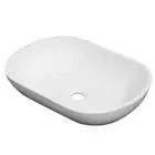 Positano Oval Solid Surface Basin Bathroom Vanity Sink Snow Castano POSOVSSBS