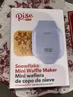 Snowflake Mini Waffle Maker Rise by Dash Nonstick Surface Cooks In Minutes Cute