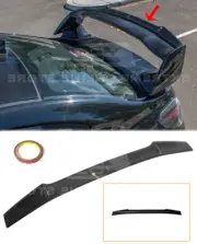 GLOSSY BLACK Wing Spoiler Extension For 15-21 Subaru WRX STi Rear Gurney Flap (for: Subaru)