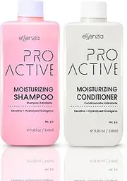 ESSENZIA Proactive Professional Brazilian Moiturizing Shampoo & Conditioner Kit - For Nanoplastia Treatment, Keratin & Straightening | Luxurious Hydration & Nourishment | 350 ML