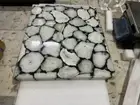 Square Agate Sofa Center Table Crystal Stone Console Bar Hallway Furniture Decor