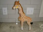 NEW STEIFF ORIGINAL GIRAFFE WITH 3 TAGS AND BUTTON 15"