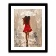 Walking Framed print Art Poster