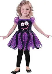 Amscan Cute Spider Girls Fancy Dress Halloween Insect Bug Web Toddler Childrens Costume