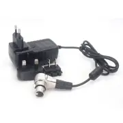 AC Power Supply Adapter XLR 4Pin Female Connector for Camera Camcorders Monitors