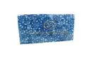 White Marble Blue Agate Stone Dinning Table Coffee Table Top Home Decor