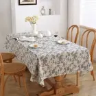Circle/Square Table Cloth Blue Floral Tablecloth Home