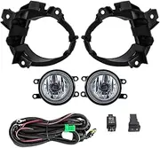 Fog Lamps Compatible With Toyota Corolla Fielder 2009-2011 DRL Halogen Front Bumper Daytime Driving Lights