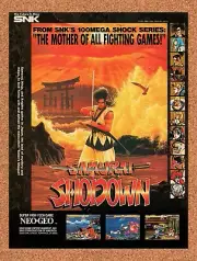 1992 Samurai Shodown Neo Geo Original Advertisement / Retro Wall Art v2