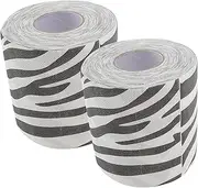 2pcs Zebra Print Toilet Paper Unique Bathroom Tissue Self Adhesive Wrap Fun Patterns Bathroom Decor
